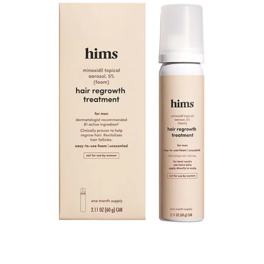 Hims | Hair Regrowth Treatment | Minoxidil Topical Aerosol 5% Foam Unscented 3